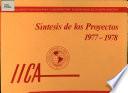 Sintesis de los Proyectos 1977-1978