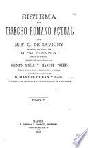 Sistema del derecho romano actual