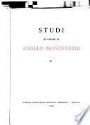 Studi in onore di Angelo Monteverdi