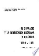 Sufragio y la identificacion ciudadana en colombia
