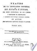 Teatro de la Legislacion Universal de España e Indias..., 25