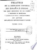 Teatro de la Legislacion Universal de España é Indias
