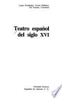 Teatro español del siglo XVI