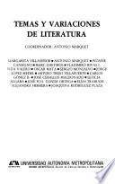Tema y variaciones de literatura