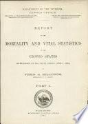 Tenth Census of the United States, 1880: Mortality