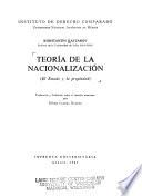Teoría de la nacionalización