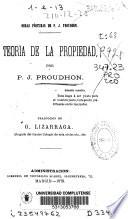 Teoría de la propiedad