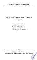 Texto guía para el bachillerato en biología
