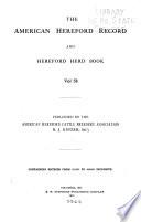 The American Hereford Record and Hereford Herd Book