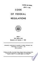 The Code of Federal Regulations of the United States of America