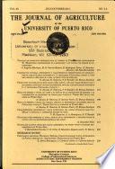 The Journal of Agriculture of the University of Puerto Rico