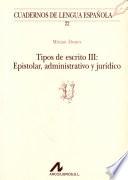 Tipos de escrito
