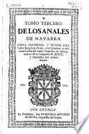 Tomo tercero de los Anales de Navarra