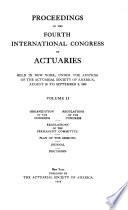 Transactions of the International Congress of Actuaries