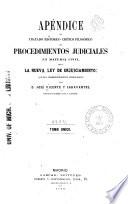 Tratado histórico, critico filosófico de los procedimientos judiciales en materia civil