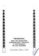 Tribunal por los Derechos Económicos, Sociales y Culturales de las Mujeres