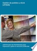 UF0929 - Gestión de pedidos y stock