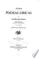 Últimas poesías líricas de José María Bárcena ...