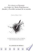 Libro Un crimen en Durango en el siglo XIX
