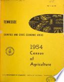 United States Census of Agriculture: 1954: Counties and State economic areas. 33 pts