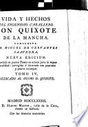 Vida y hechos del ingenioso cavallero don Quixote