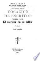Vocación de escritor: El novelista en su taller
