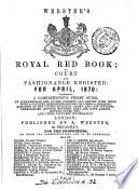 Webster's Royal red book; or, Court and fashionable register