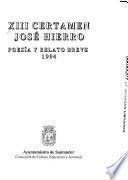 XIII Certamen José Hierro