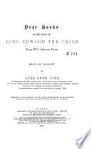 Year Books of the Reign of King Edward the Third: Year XVI (second part)